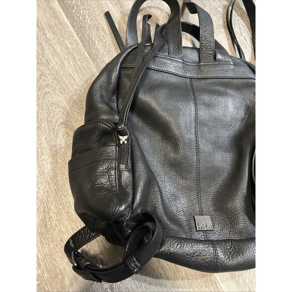 KOOBA Women’s Backpack Pebbled Leather Black Handcrafted - Picture 3 of 10